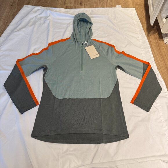 Icebreaker Sonebula 100% Merino Half Zip Hooded Base Layer Shirt - Picture 2 of 9